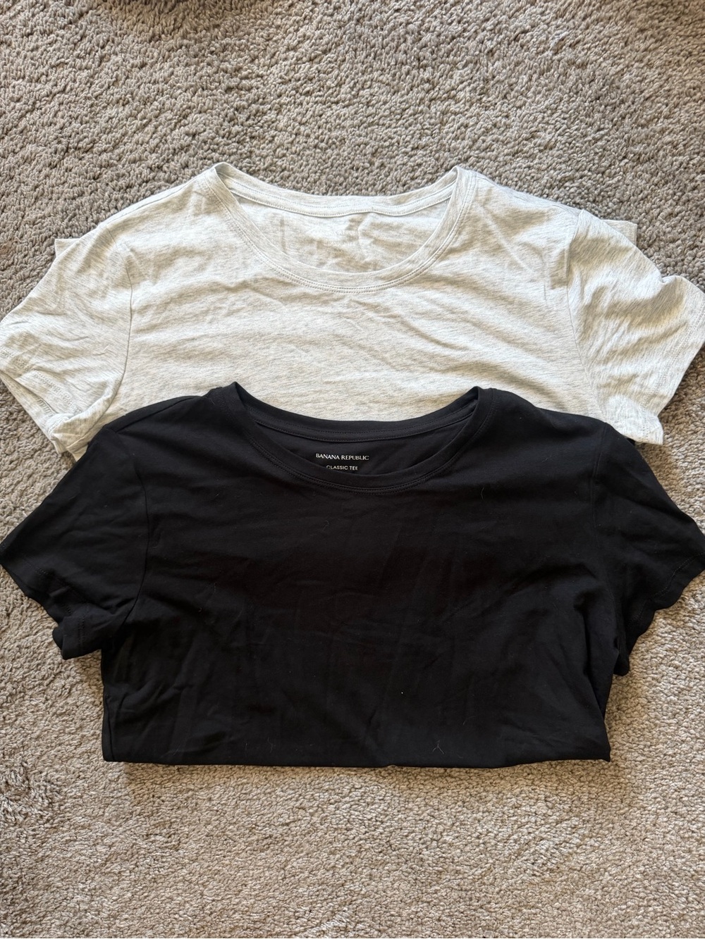 Banana Republic Classic Tee Set - Black & Light Gray